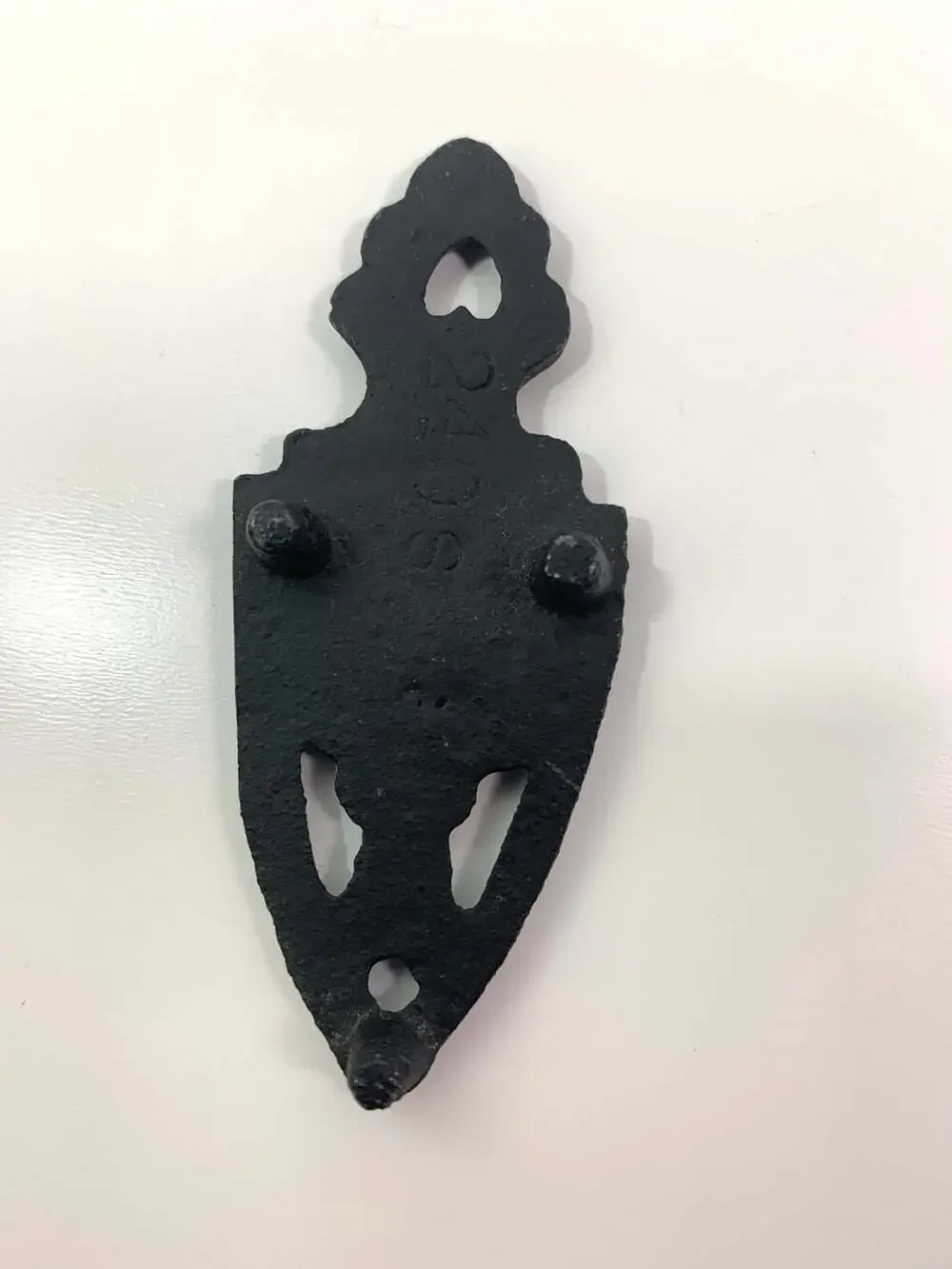 Miniature Cast Iron Black flower Trivet